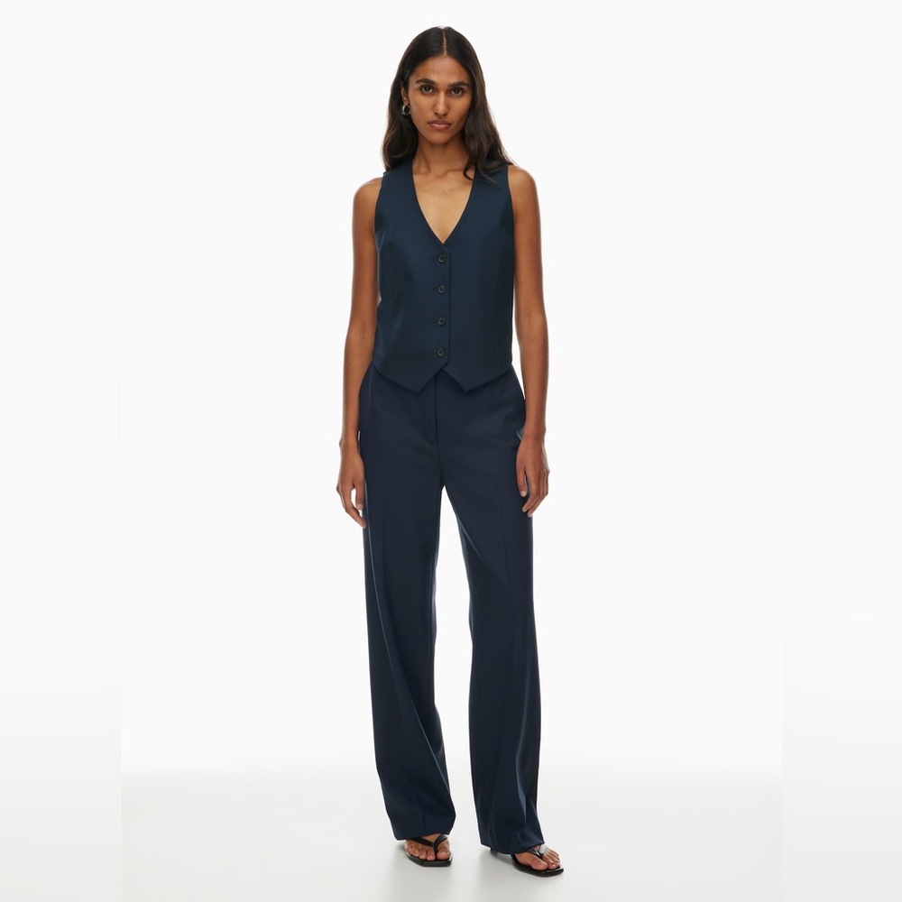 Aritzia Babaton Agency Pant - City Wool Black Sz 4